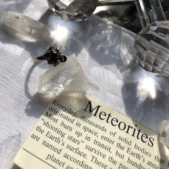 Meteor Ring w Smokey Quartz Sterling - Picture 5 of 5